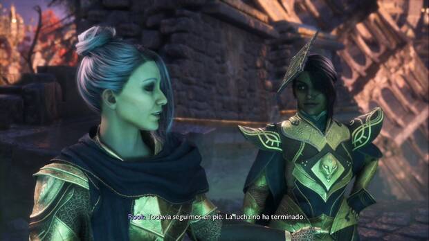 Dragon Age: The Veilguard - La hoja cantarina: Rook trata de animar a Harding y Neve minetras buscan la daga de lirio