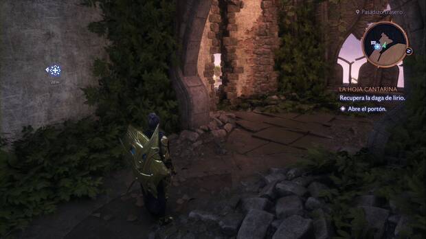 Dragon Age: The Veilguard - La hoja cantarina: grieta en la pared de la galería tras el hurlok