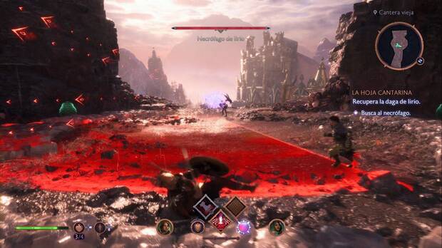 Dragon Age: The Veilguard - La hoja cantarina: ataque en cono del necrófago de lirio