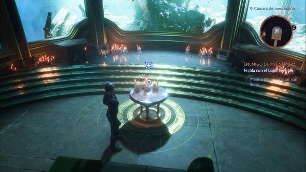 Dragon Age: The Veilguard - Enemigo de mi enemigo: mesita central de la Sala de meditación