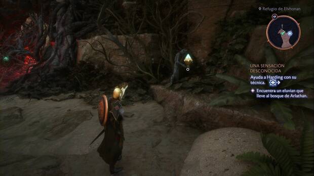 Dragon Age: The Veilguard - Misiones de Harding, Una sensación desconocida: cristal de energía al norte del quiste que lleva al Bosque de Arlathan