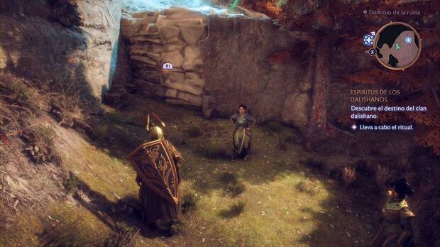 Dragon Age: The Veilguard - Espíritus de los dalishanos: rocas que Harding puede mover cerca del espíritu