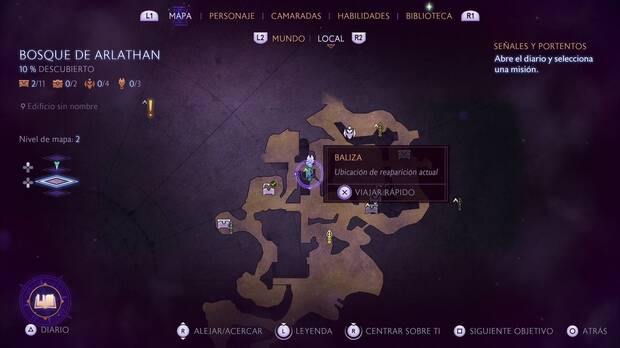 Dragon Age: The Veilguard - La magia de los Antiguos: punto desde el que empezamos a dirigirnos al marcador