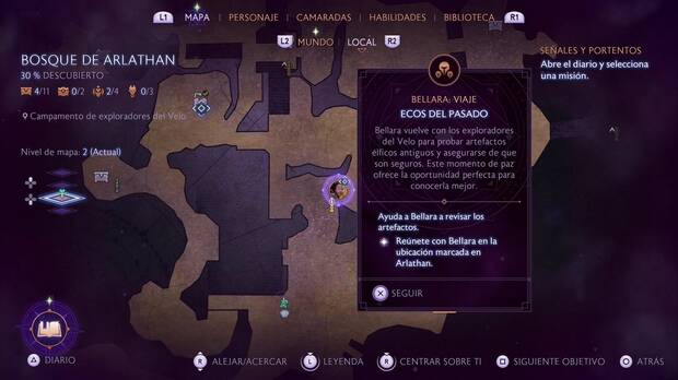 Dragon Age: The Veilguard - Ecos del pasado: ubicación de la misión en el Bosque de Arlathan