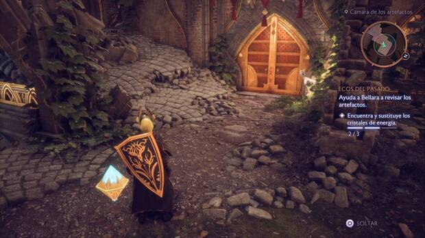 Dragon Age: The Veilguard - Ecos del pasado: puerta cerrada junto a la que está el tercer cristal