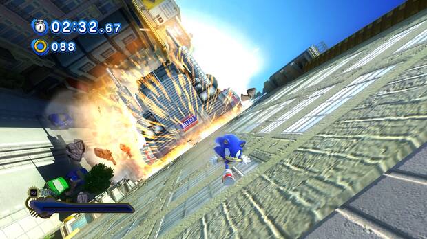 Sonic Generations est� repleto de momentazos espectaculares que homenajean y reinterpretan algunas de las secuencias m�s ic�nicas de la saga.