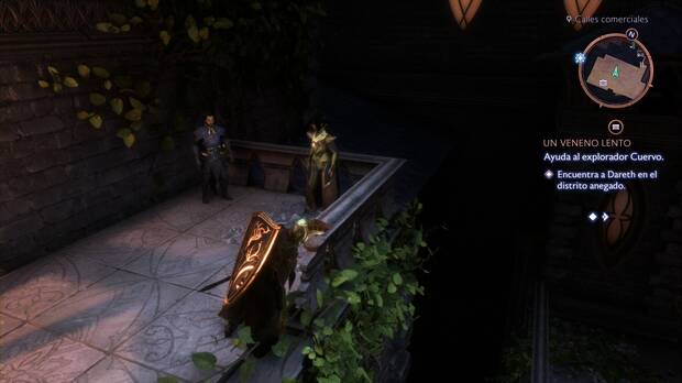 Dragon Age: The Veilguard - Tesoros perdidos en el tiempo en Treviso: barandilla por la que saltar al tejado