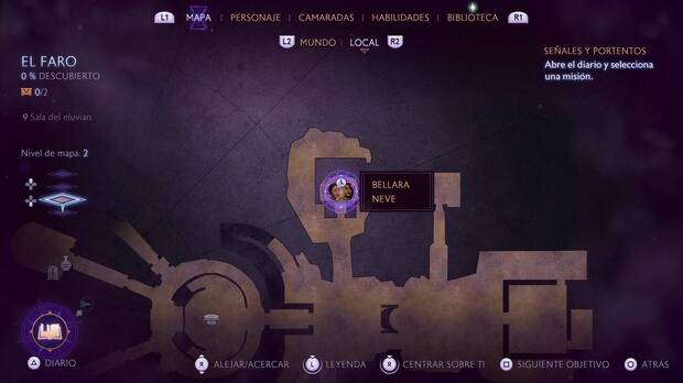 Dragon Age: The Veilguard - El caso de la reliquia de contrabando: indicador de conversación entre Neve y Bellara