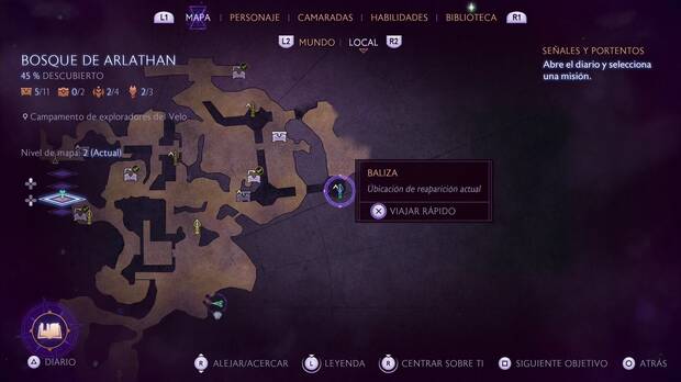 Dragon Age: The Veilguard - Amistades en sitios ocultos: punto del Bosque de Arlathan por el que empezaremos a explorar