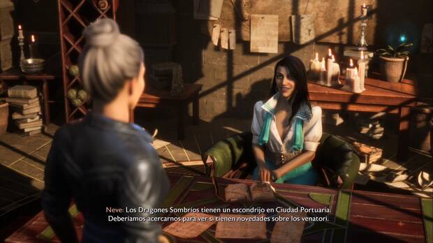 Dragon Age: The Veilguard - Amistades en sitios ocultos: Neve comenta que los Dragones Sombríos podrían saber algo