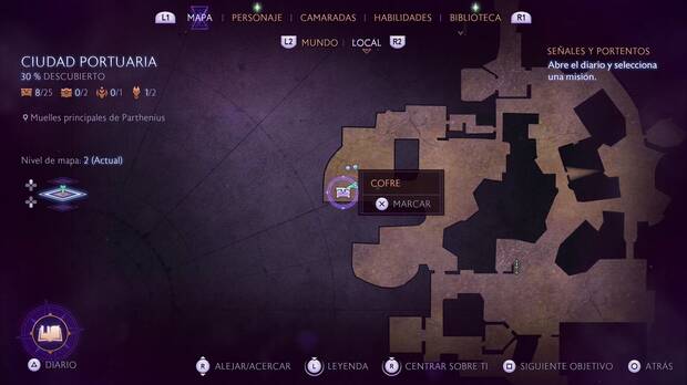 Dragon Age: The Veilguard - En la paz, vigilancia: cofre en la zona de los Muelles principales de Parthenius