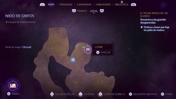 Dragon Age: The Veilguard - El mejor amigo de un guarda: cofre en el desvío de la zona de entrenamiento