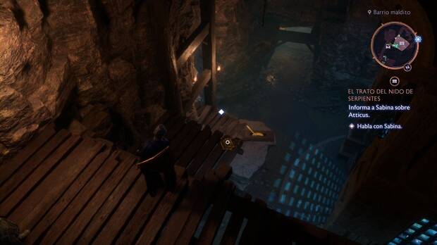 Dragon Age: The Veilguard - El trato del Nido de serpientes: palanca que levanta la reja del cofre