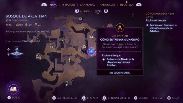 Dragon Age: The Veilguard - Cómo entrenar a un grifo: marcador de inicio de la misión