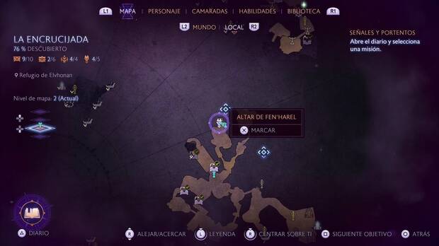Dragon Age: The Veilguard - Altares de Fen'Harel en La Encrucijada: ubicación del Altar #5
