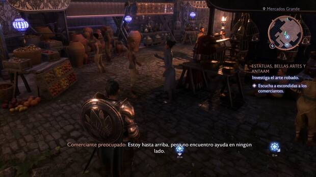 Dragon Age: The Veilguard - Estatuas, bellas artes y antam: Rook escucha las conversaciones cerca de los puestos de los mercaderes