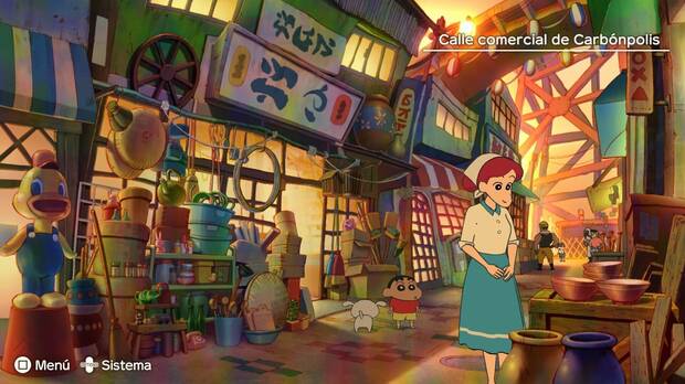 Es dif�cil imaginar una manera mejor para adaptar un anime que esta combinaci�n de fondos 2D y personajes 3D.