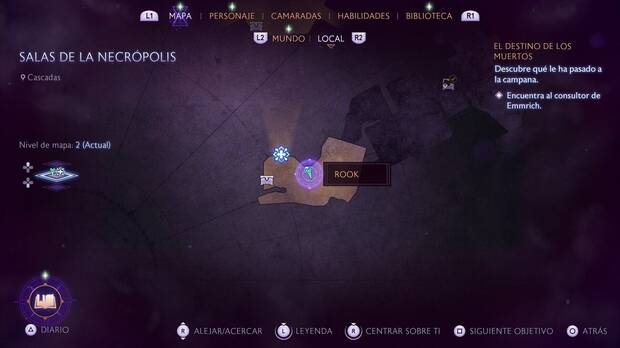 Dragon Age: The Veilguard - El destino de los muertos: ubicación del recuerdo Notas voluminosas en las Cascadas