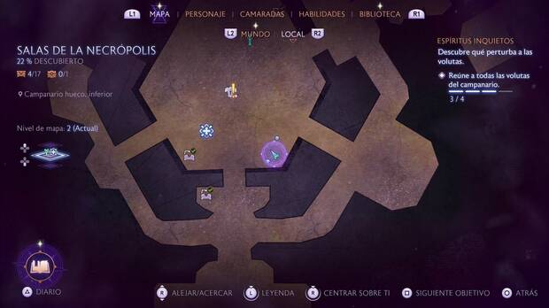 Dragon Age: The Veilguard - Espíritus inquietos: ubicación del recuerdo Mapa imposible