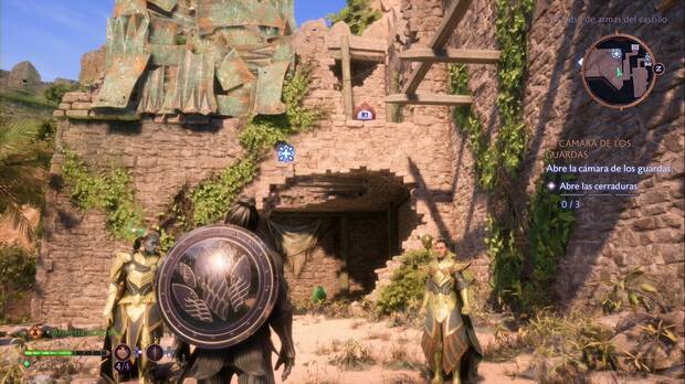 Dragon Age: The Veilguard - Algo va mal: jarrón que Taash puede hacer explotar en el patio de armas