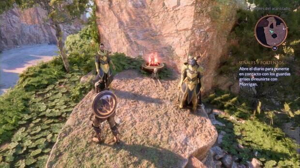Dragon Age: The Veilguard - Algo va mal: brasero de la esquina sudeste de la zona alta de la playa
