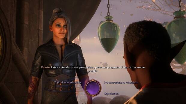 Dragon Age: The Veilguard - Algo va mal: opciones de diálogo hablando con Davrin sobre el futuro de los grifos