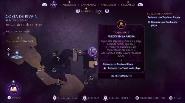 Dragon Age: The Veilguard - Misiones de Taash, Fuego en la arena: marcador de la misión