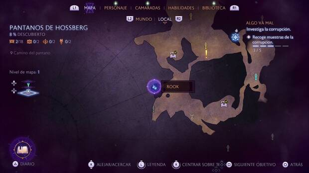 Dragon Age: The Veilguard - Algo va mal: ubicación del recuerdo El libro de las cenizas al oeste de la tirolina de la ciénaga suroeste