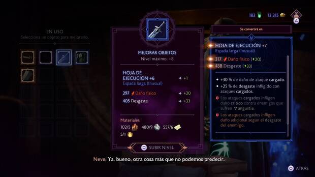 Dragon Age: The Veilguard - Cómo conseguir mejor equipo rápidamente: pieza de arma mejorada