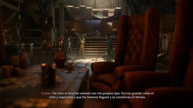 Dragon Age: The Veilguard - Misiones de Taash, Clase dragontina: Cutter cuenta historias sobre dragones