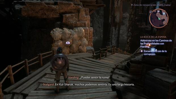 Dragon Age: The Veilguard - Misiones de Harding, La roca de la espera: rocas que se pueden mover tras la zona de los engendros tenebrosos