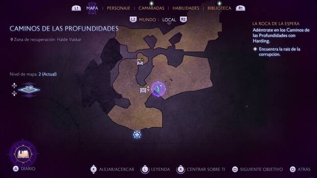 Dragon Age: The Veilguard - Misiones de Harding, La roca de la espera: ubicación del recuerdo Paragón Metez: El campeón en la zona del ascensor