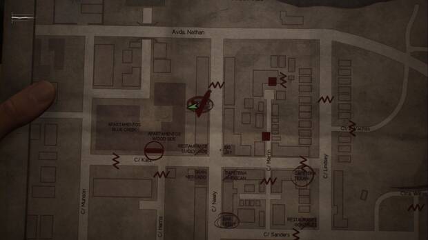 Silent Hill 2 Remake - Objetos clave: ubicación de Groovy Music, la tienda de música al norte del cruce de Neely con Katz