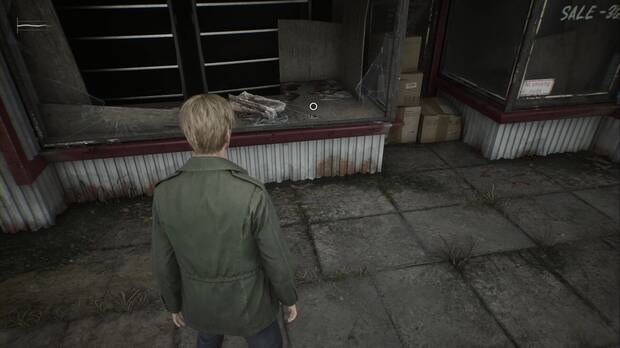 Silent Hill 2 Remake - Calles de Silent Hill: fotografía He sido feliz en el escaparate de Silent Hill Fresh Meats