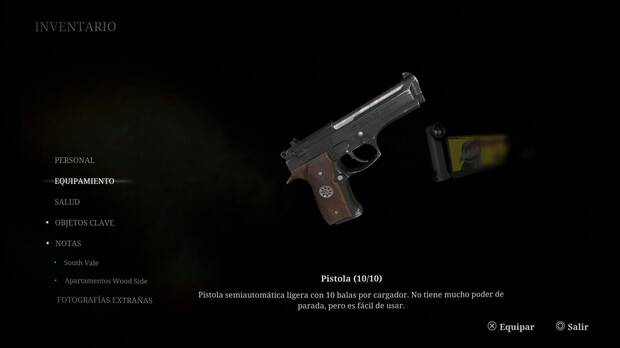 Silent Hill 2 Remake - Pistola