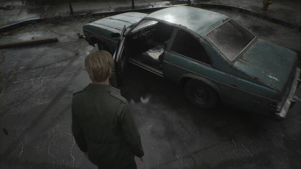 Silent Hill 2 Remake - Prólogo: ubicación del mapa de South Vale en el coche