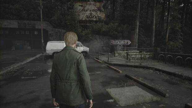 Silent Hill 2 Remake - Prólogo: escaleras por las que salir del aparcamiento