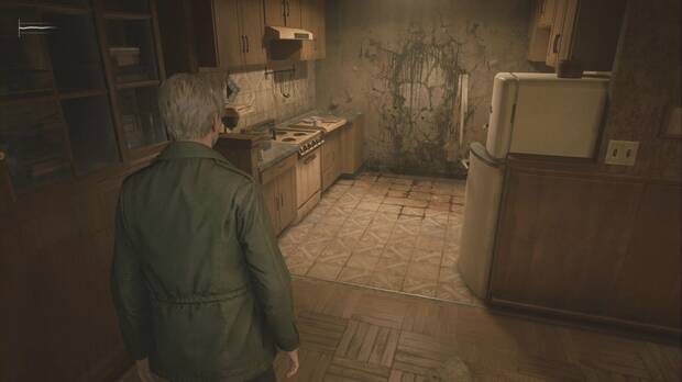 Silent Hill 2 Remake - Apartamentos Blue Creek: pared destruible en la 210