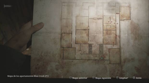 Silent Hill 2 Remake - Apartamentos Blue Creek: pasillo oeste de la primera planta