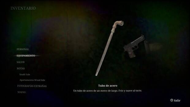 Silent Hill 2 Remake - Armas: tubo de acero