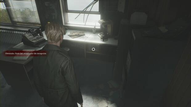 Silent Hill 2 Remake - Zona oeste: caja fuerte del Motel Jack's bajo el mostrador
