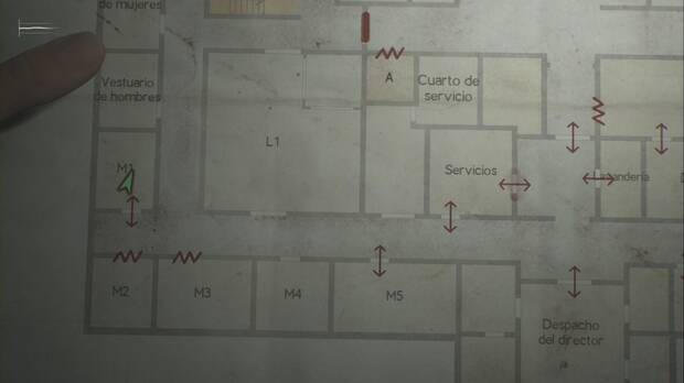 Silent Hill 2 Remake - Hospital Brookhaven: ubicación de la sala M1 con el atisbo #12