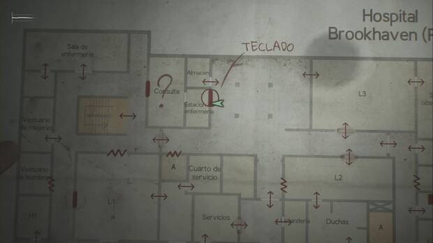 Silent Hill 2 Remake - Teclado de la estación de enfemería, ubicación