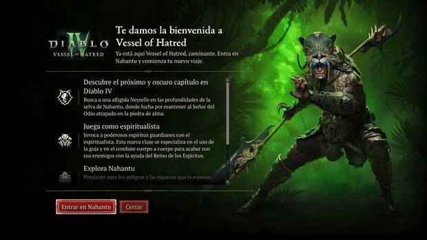 Contenidos exclusivos de pago de Diablo 4 Vessel of Hatred