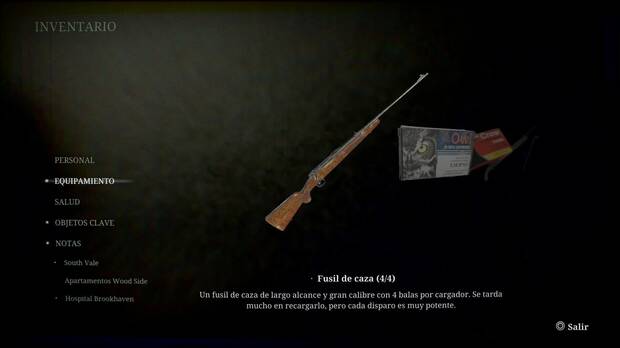 Silent Hill 2 Remake - Armas: fusil de caza