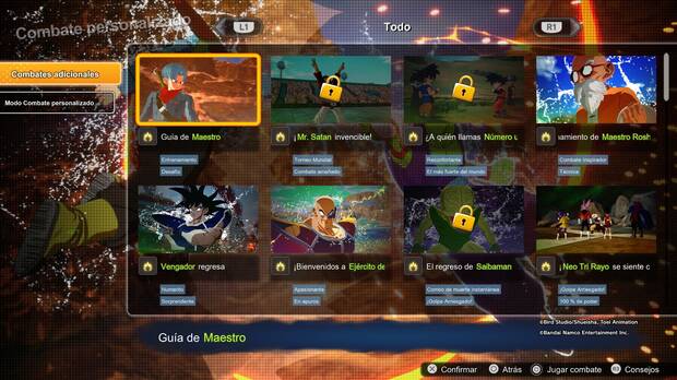 Dragon Ball: Sparking! Zero - Personajes desbloqueables en combates adicionales