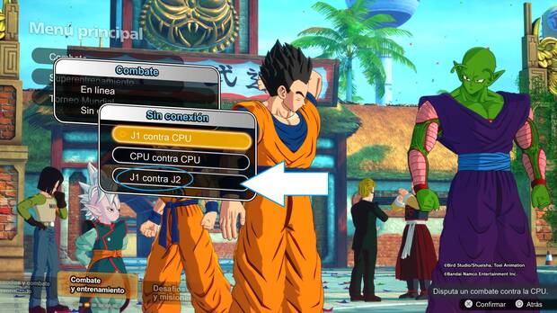 Dragon Ball: Sparking! Zero - Cómo jugar combates en multijugador local?