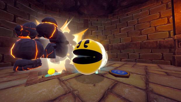 Las habilidades especiales de Pac-Man vuelven, como su versión gigantesca que arrasa con todo lo que encuentra a su paso.