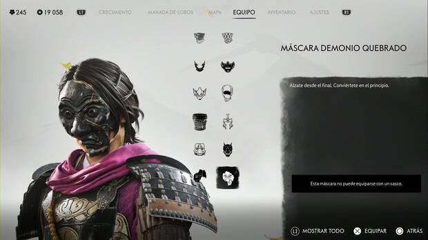 Ghost of Yotei - Mscaras, Mscara demonio quebrado