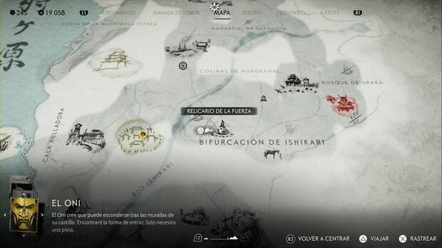 Ghost of Yotei - Relicarios, ubicacin del relicario de la fuerza
